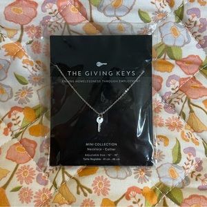 Mini Key Necklace “Believe” engraving